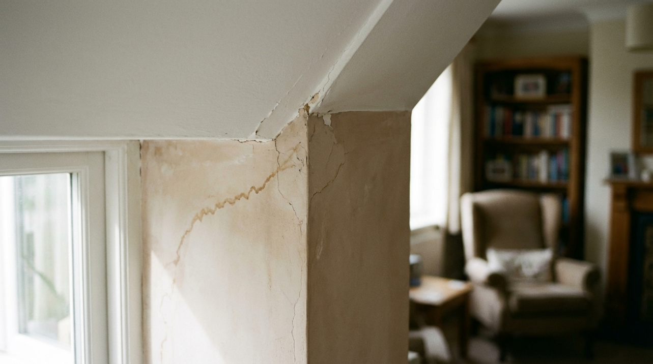 Identifying Water Stains at Joints: Leakage or Condensation?