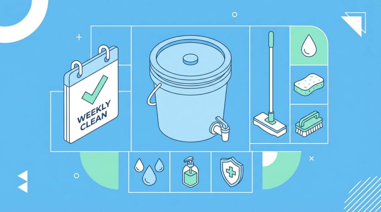 How Often Should Water Storage Buckets Be Deep Cleaned?