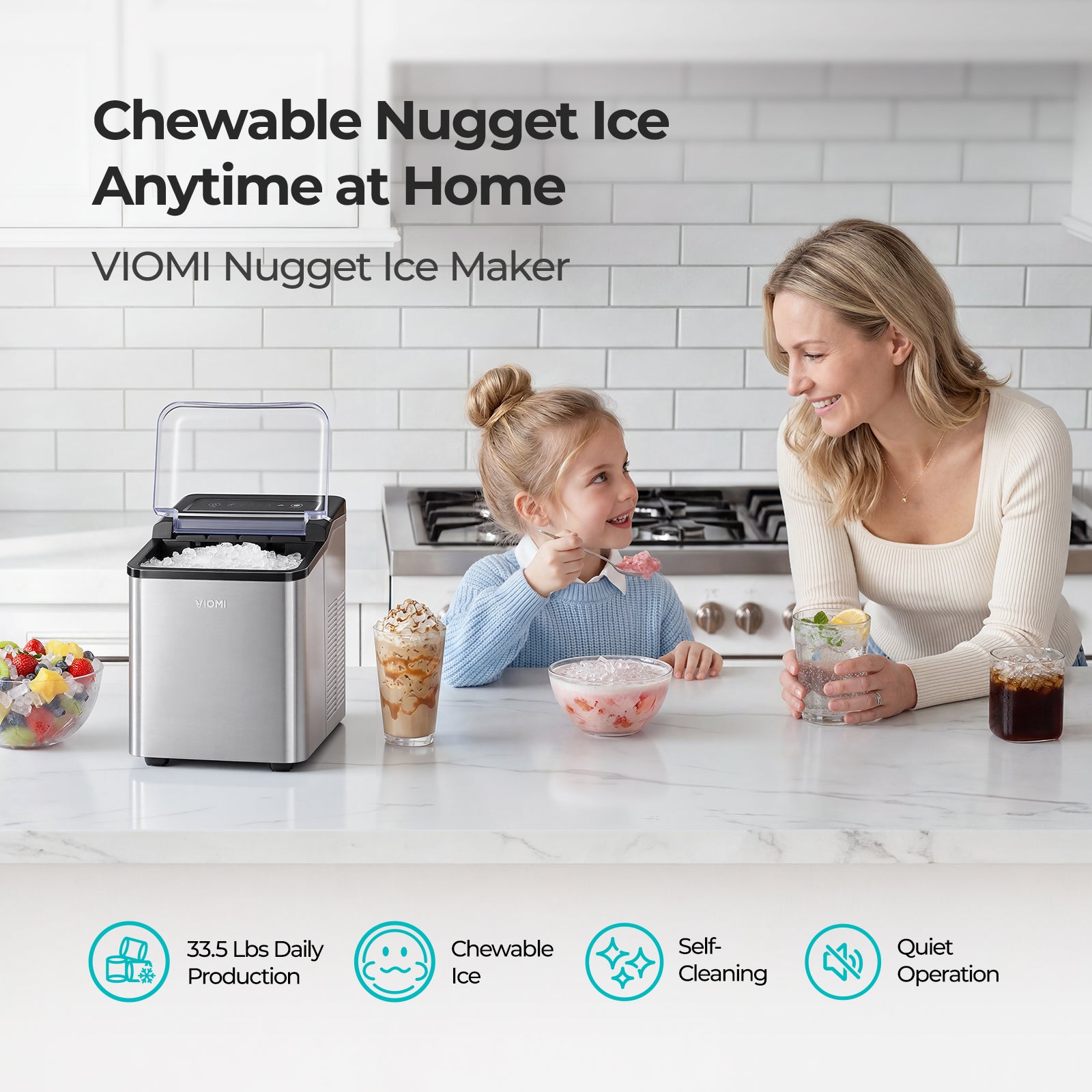 Viomi Nugget Ice Maker Countertop
