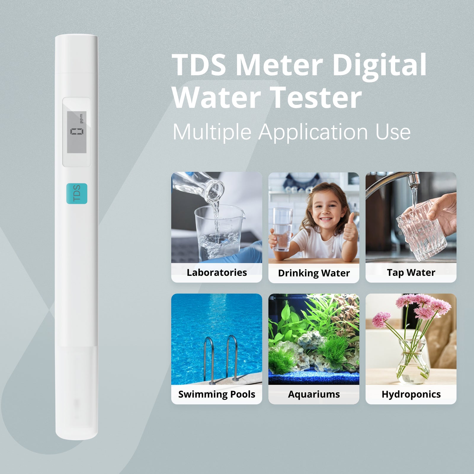 TDS Meter – Instant Water Quality Tester for Home, Travel & Aquariums