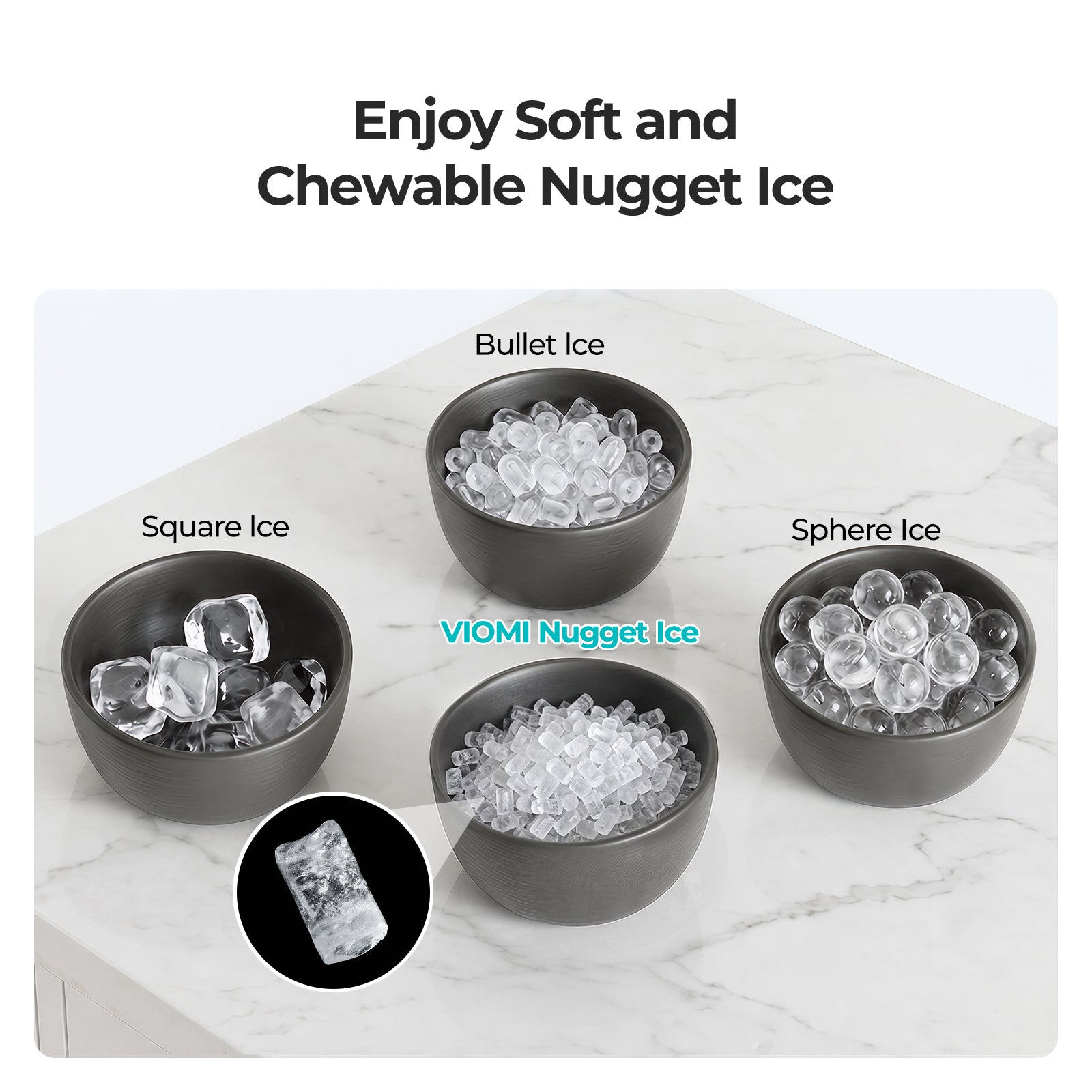 Viomi Nugget Ice Maker Countertop