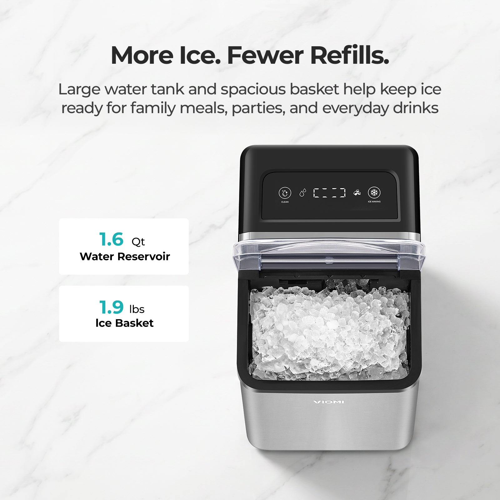 Viomi Nugget Ice Maker Countertop