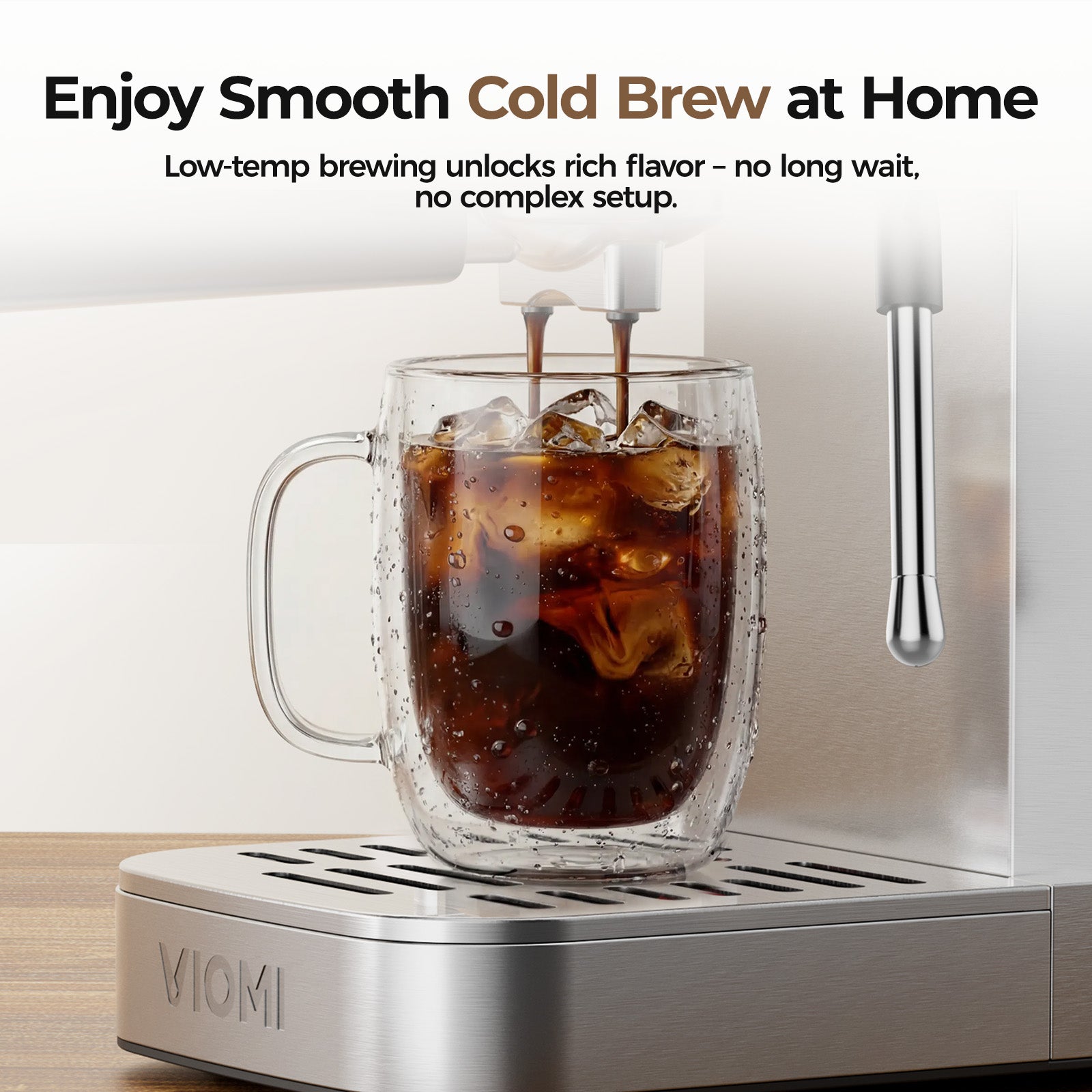 T1A Pro Espresso Machine 20 Bar, Compact Espresso Maker with Milk Frother