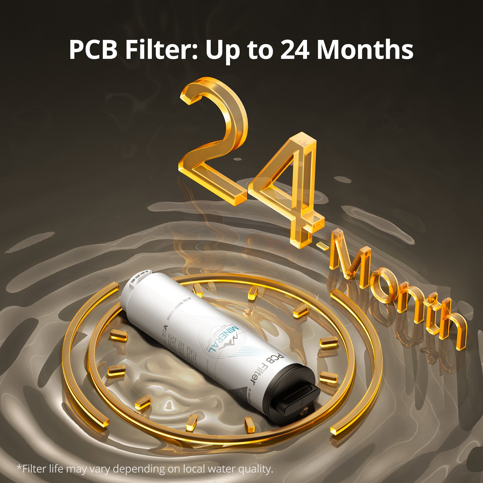 M1-PCB Filter, Replacement for Viomi Master M1 RO Water Filter, 24-Month Lifetime, Compatible with M1 Mineral Reverse Osmosis System