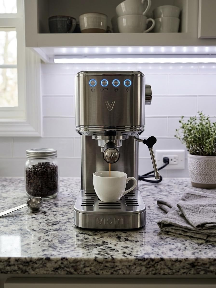 I’ve tried a handful of home barista setups, and this one finally delivers consistency without fuss. The pressure stays strong from the first cup to the last, and the controls feel intuitive the moment you touch them. For the size and price, it overdelivers on flavor and texture, and it looks sharp sitting next to my grinder. I’m making better coffee at home than I ever expected.