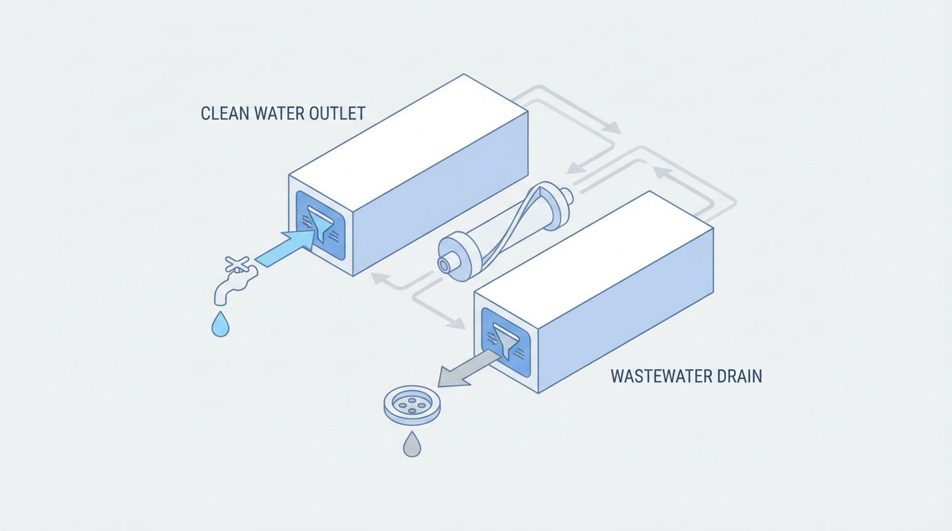 Understanding the 1:1 Wastewater Ratio of Water-Saving RO Systems