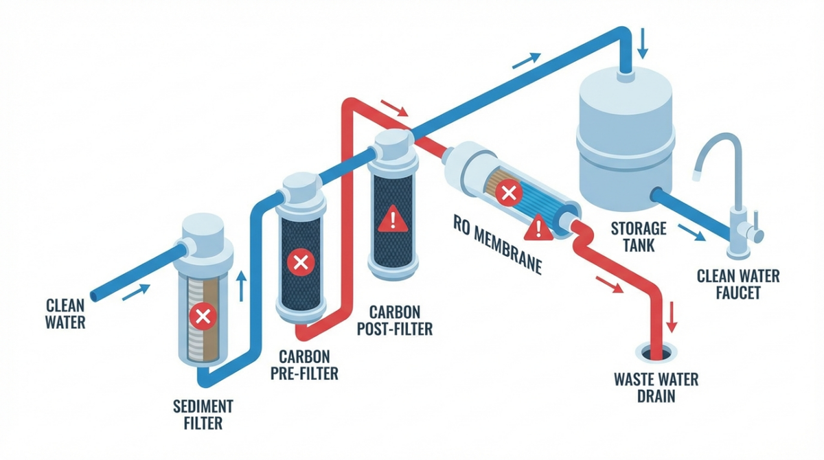 RO System Not Working? Common Causes & Easy Solutions