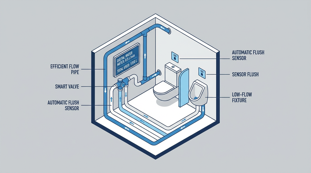 Daily Water Consumption of Automatic Flushing Systems