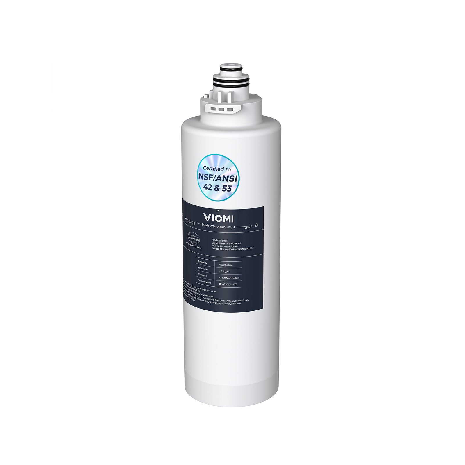 Replacement Filter Cartridge for Under Sink Water Filter, 0.5 Micron Filtration