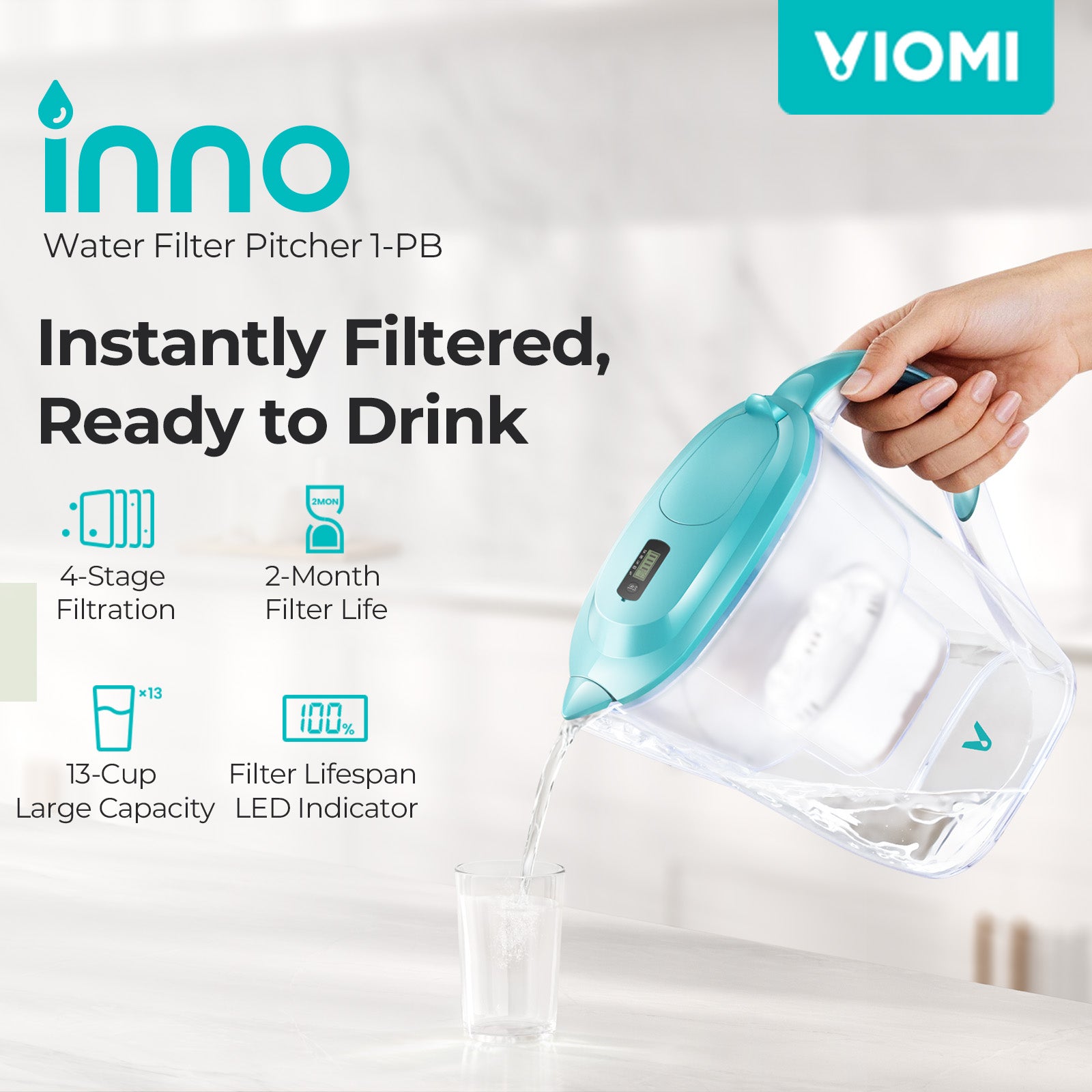Inno 13-Cup Water Filter Pitcher