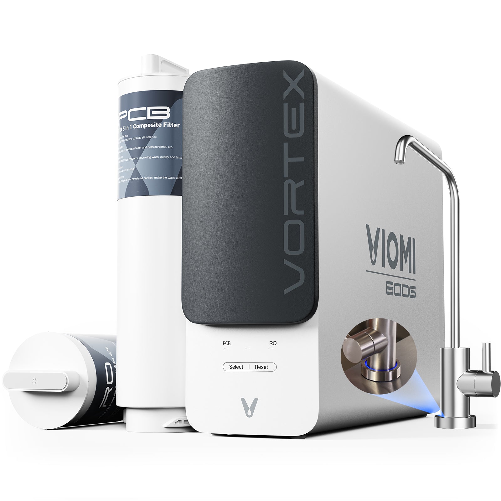 Test - Vortex 8 Under Sink Reverse Osmosis Water Purifier With Extra PCB Filter