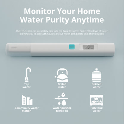 TDS Meter – Instant Water Quality Tester for Home, Travel & Aquariums