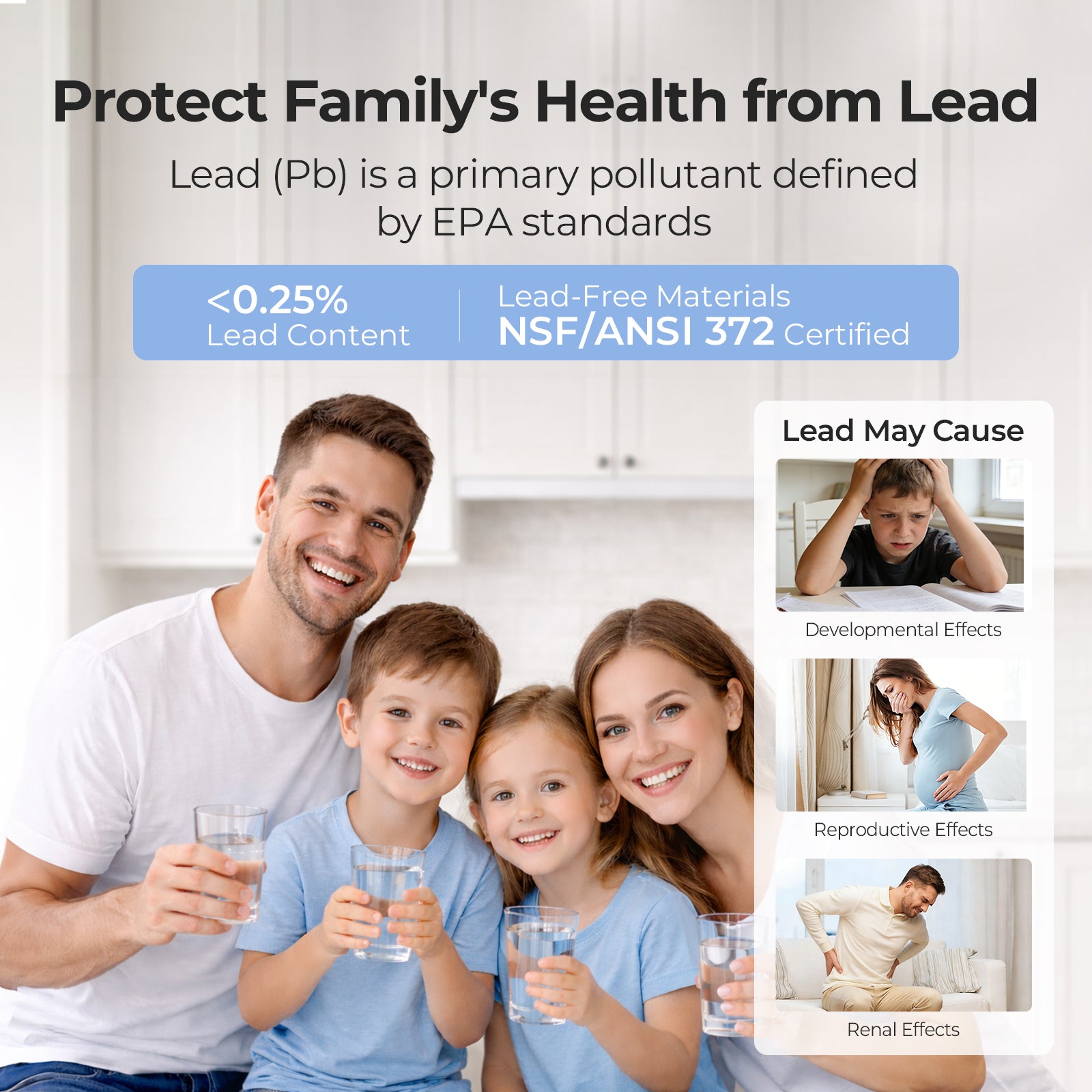 40 Micron Spin Down Sediment Filter, Backwash Whole House Water Filtration System for Well/City Water, Reusable Pre-Filtration System