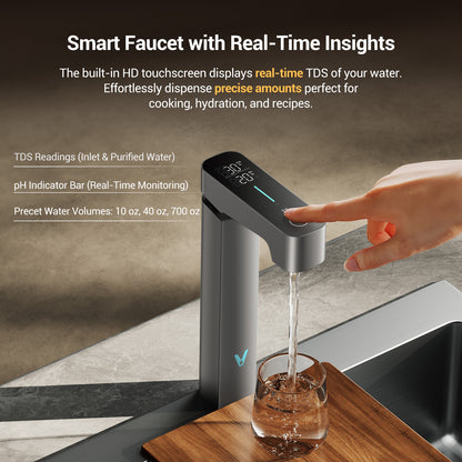 M1 Mineral Tankless Under Sink Reverse Osmosis Alkaline Water Purifier