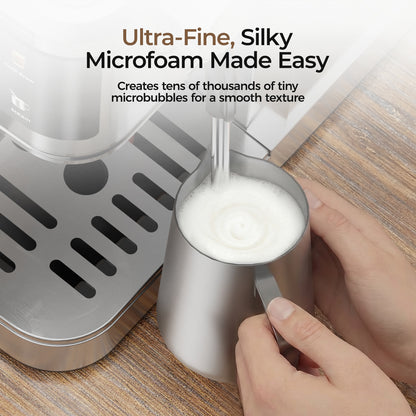 T1A Pro Espresso Machine 20 Bar, Compact Espresso Maker with Milk Frother