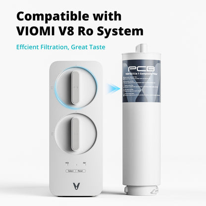 VIOMI PCB Filter, Replacement for Vortex 6 & Vortex 8 Water Filter System, 24-Months