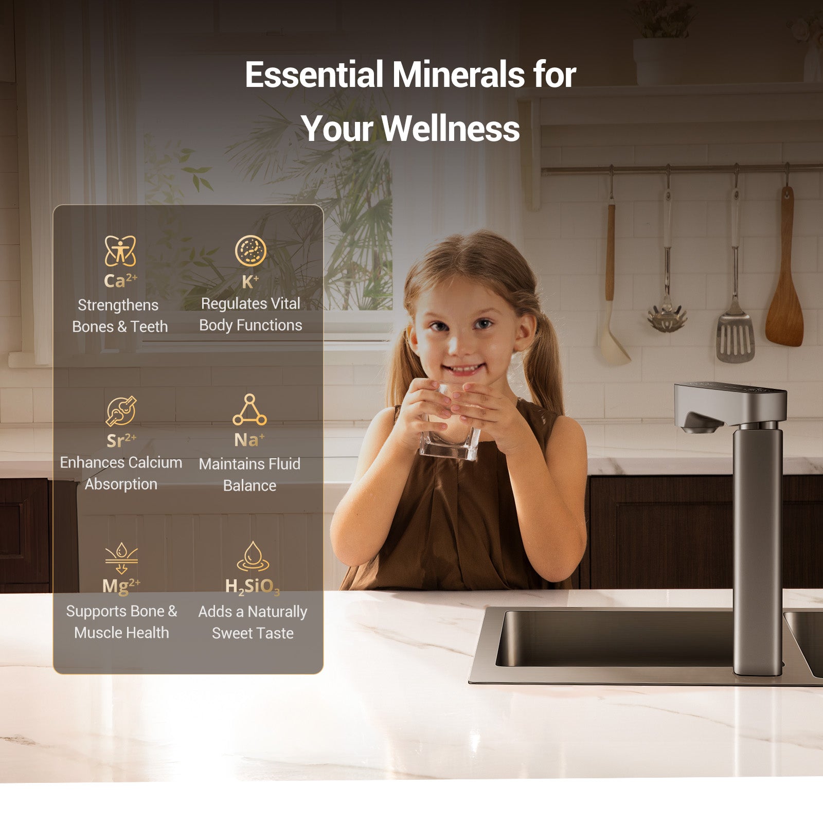 M1 Mineral Tankless Under Sink Reverse Osmosis Alkaline Water Purifier