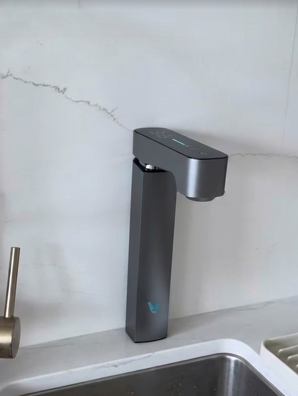 Once I got it in place, it was supplying sink top water, fridge water, and the water for our GE Profile Opal 2.0 ice maker. And suddenly, everyone wants to drink our water. Nobody is clambering for bottled water anymore. Even the dog likes it, lol!