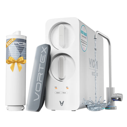 Vortex 8 Tankless Under Sink Reverse Osmosis Water Purifier With Extra PCB Filter