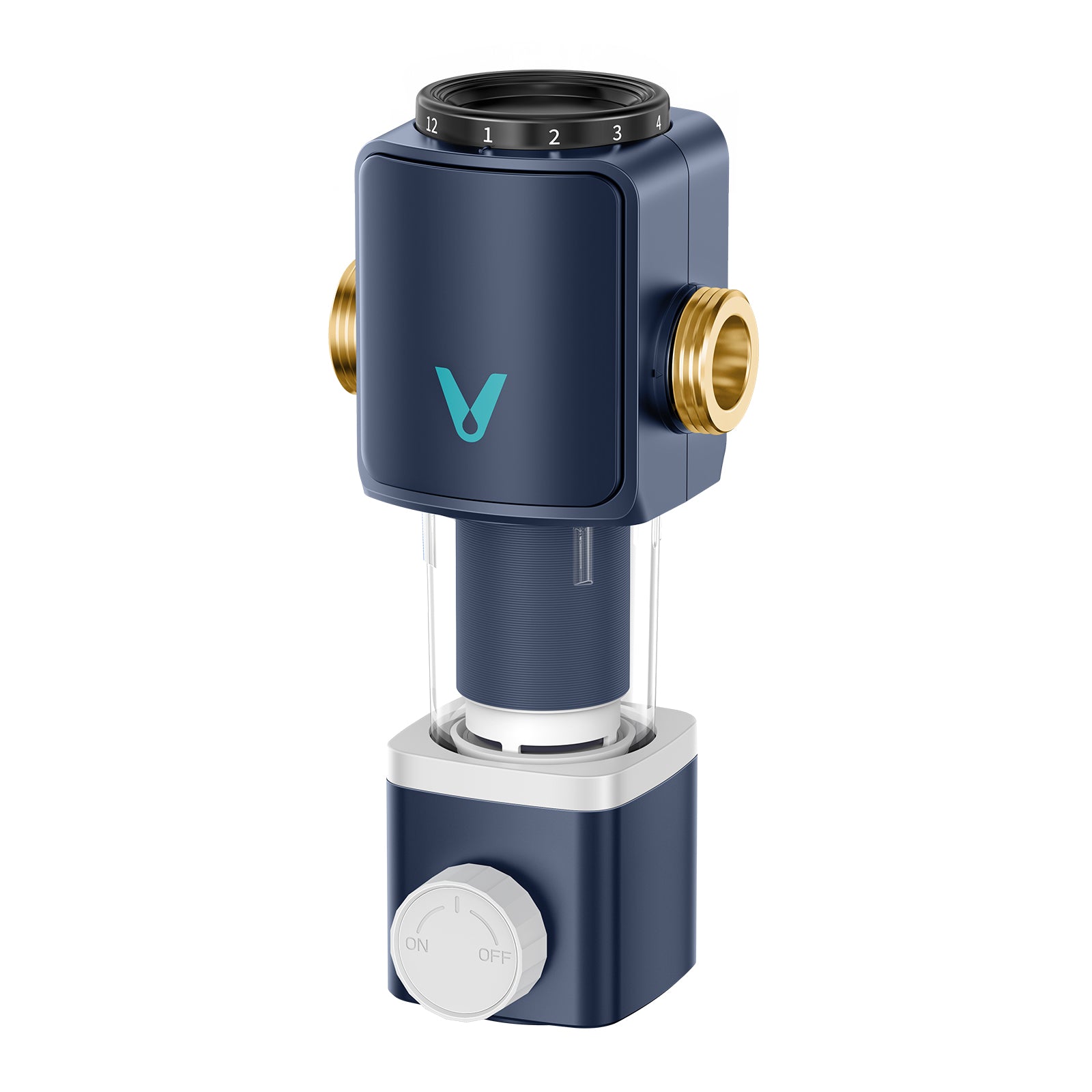 40 Micron Spin Down Sediment Filter, Backwash Whole House Water Filtration System for Well/City Water, Reusable Pre-Filtration System