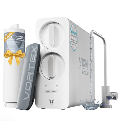 VIOMI water purifier with Vortex product and extra PCB replacement on a white background
